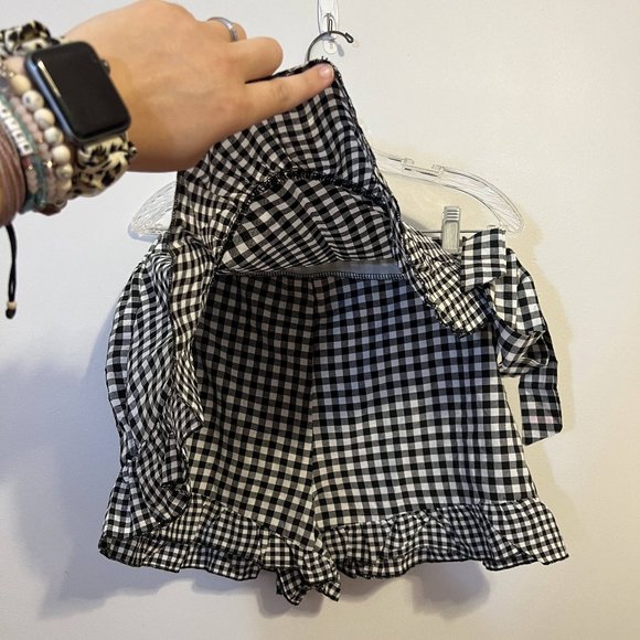 Black and White Checkered Skort - Picture 2 of 3